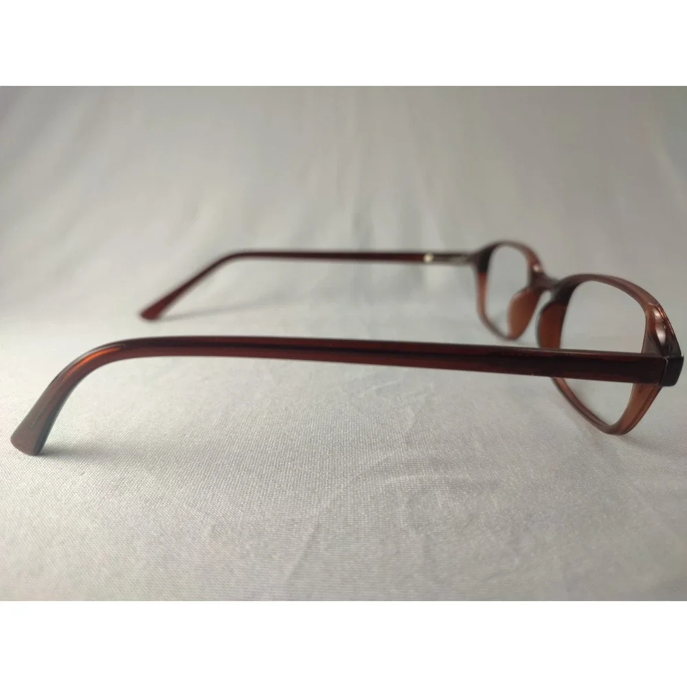 Vintage ROMCO Brown‎ Acetate Eyeglass Frames 19-55 USA Military 5 1/2